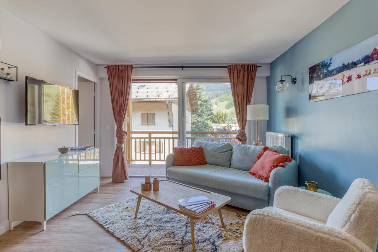 Rare ! Appartement Renove Dans Le Village Pieton De Megève Eksteriør bilde