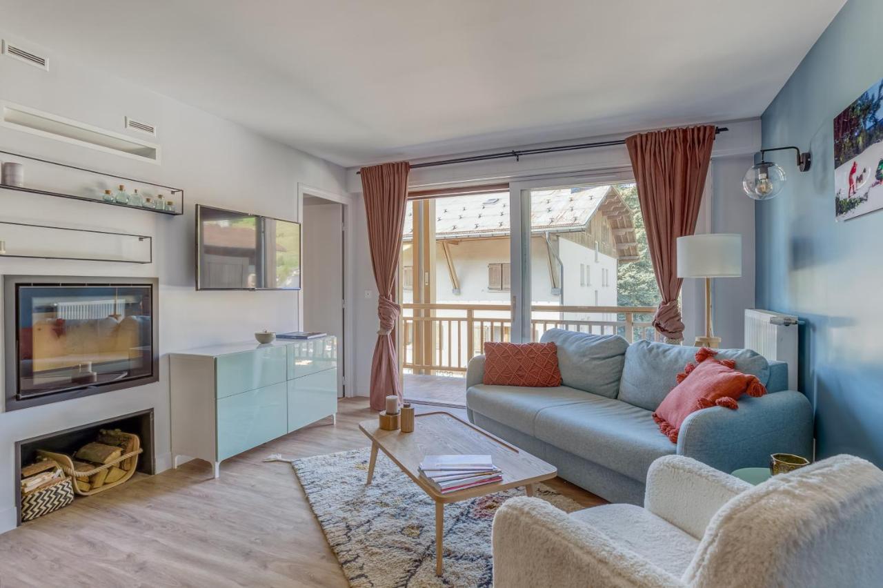 Rare ! Appartement Renove Dans Le Village Pieton De Megève Eksteriør bilde